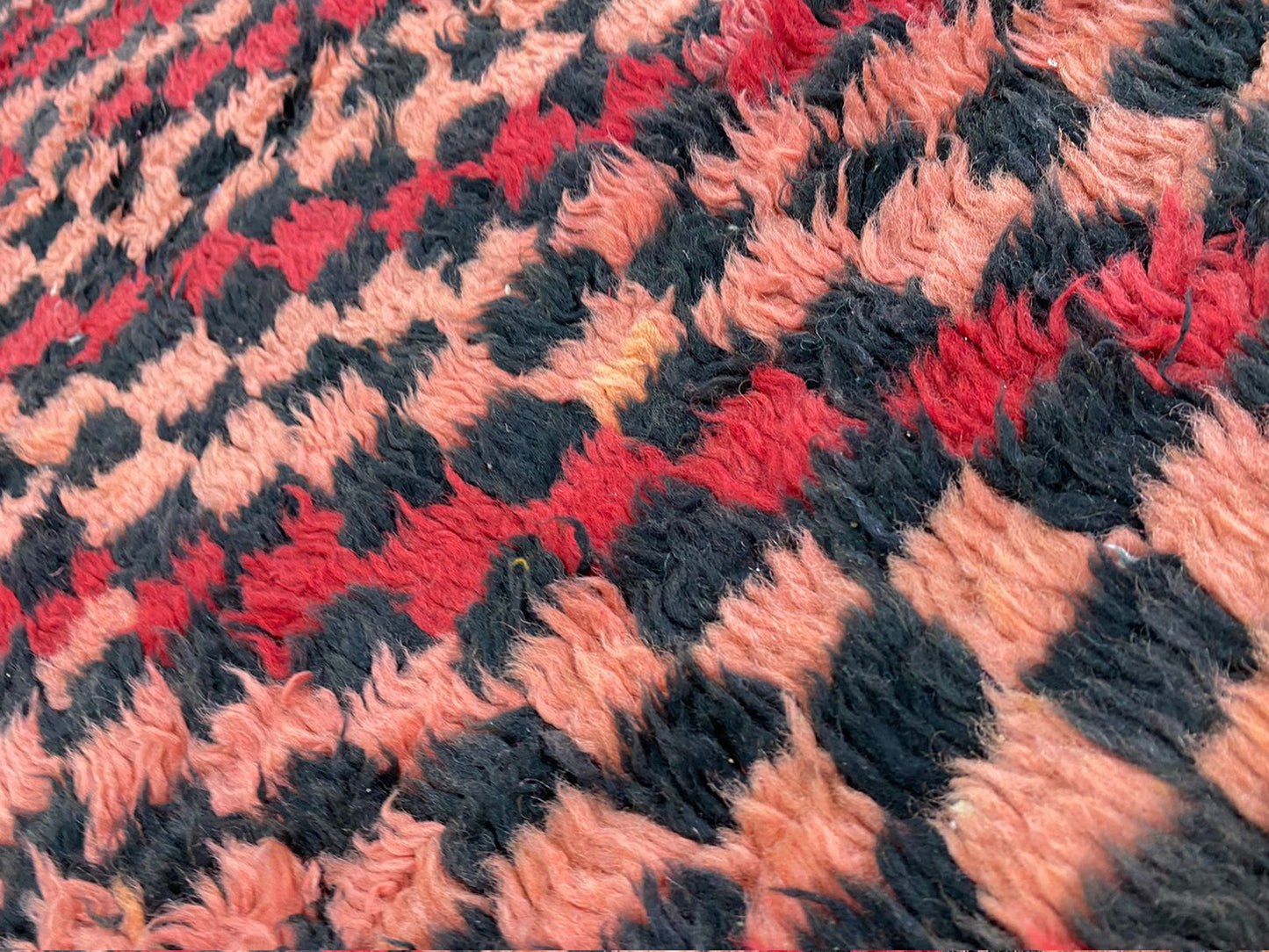 moroccan vintage striped area Rug, berber checkered 4 by 9 ft.