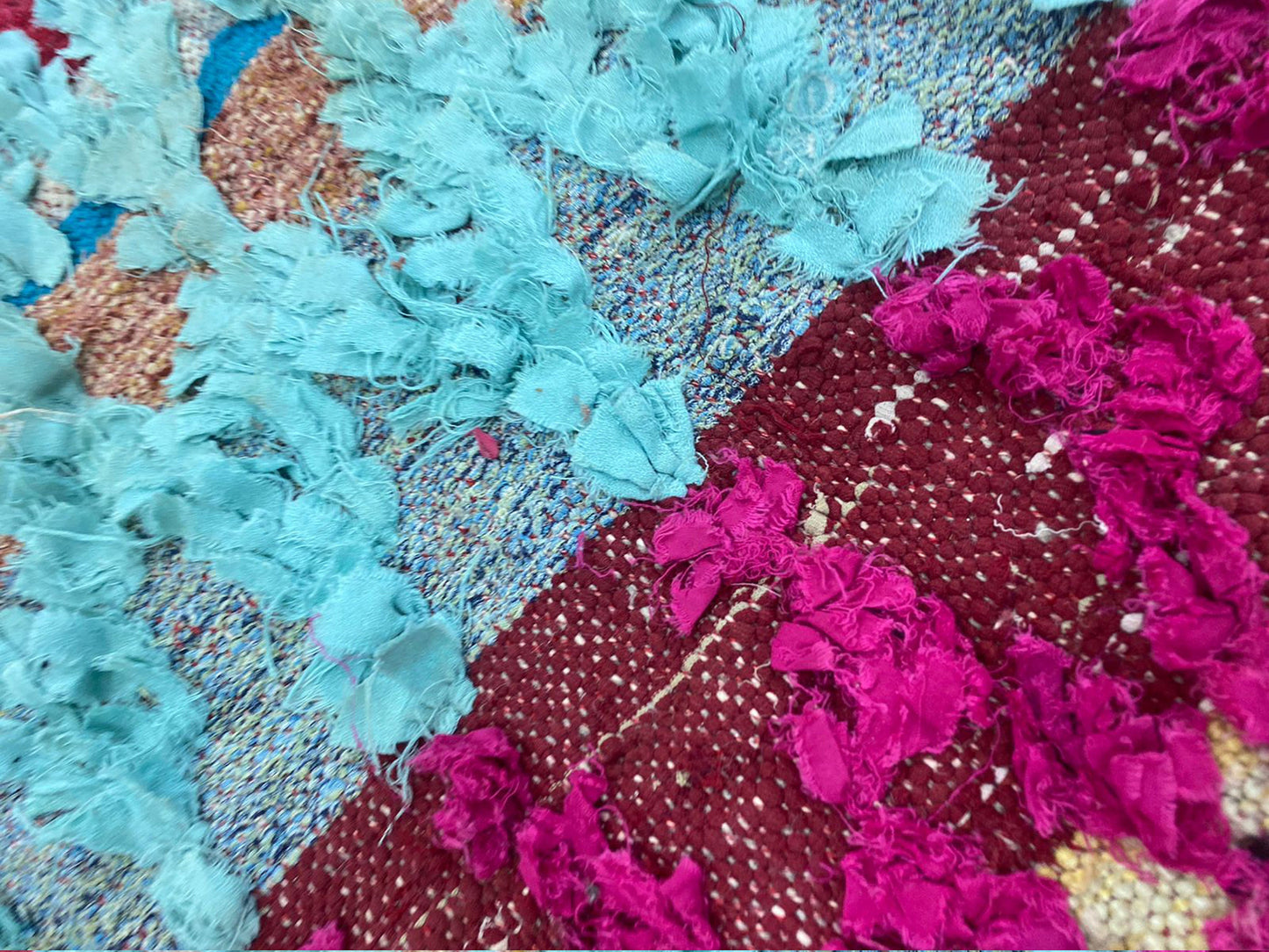 small boucherouite narrow rug, 2x4 feet, moroccan vintage diamond rug.