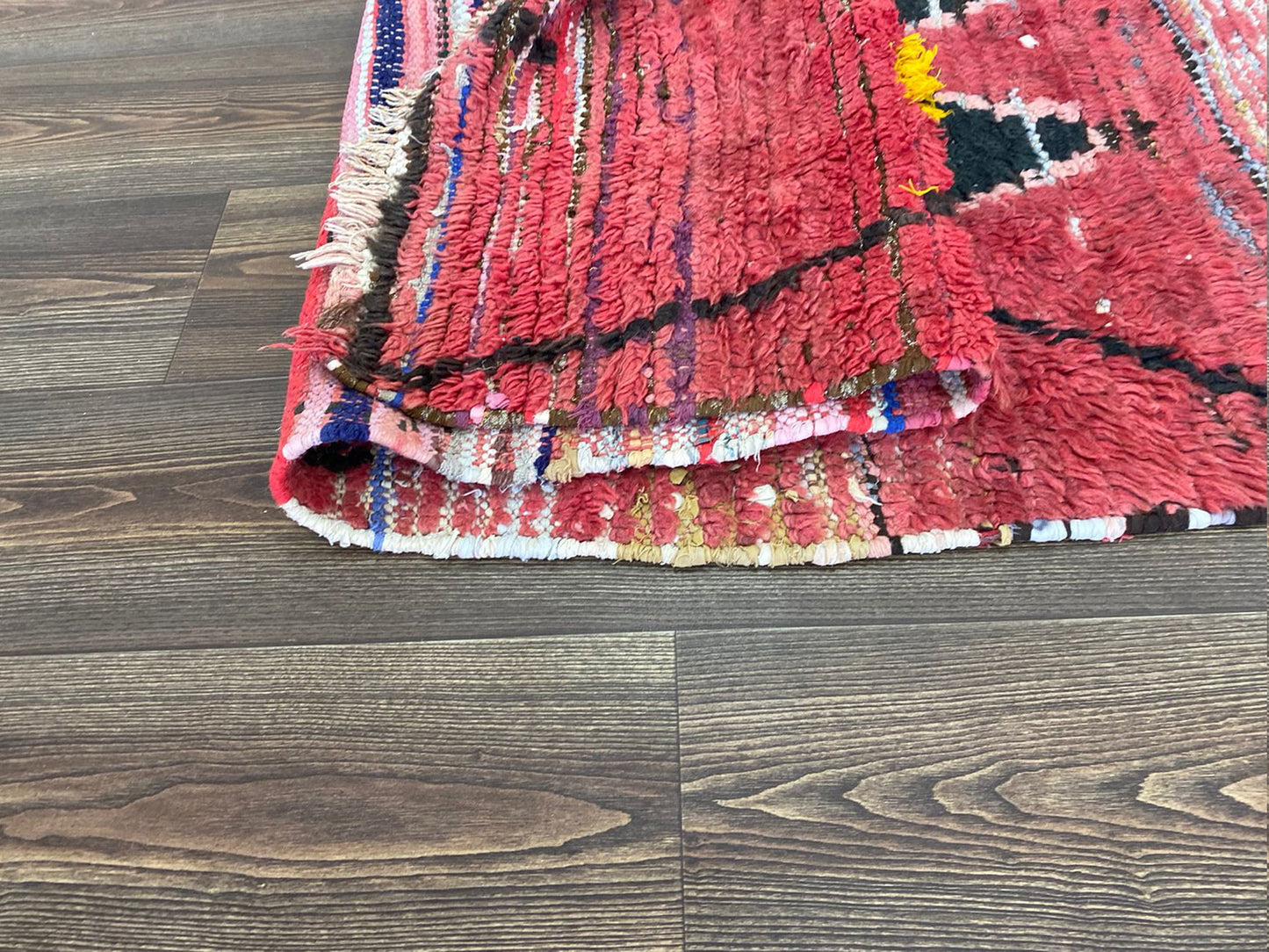 3 x 12 ft vintage long runner rug, berber moroccan woolen rug.