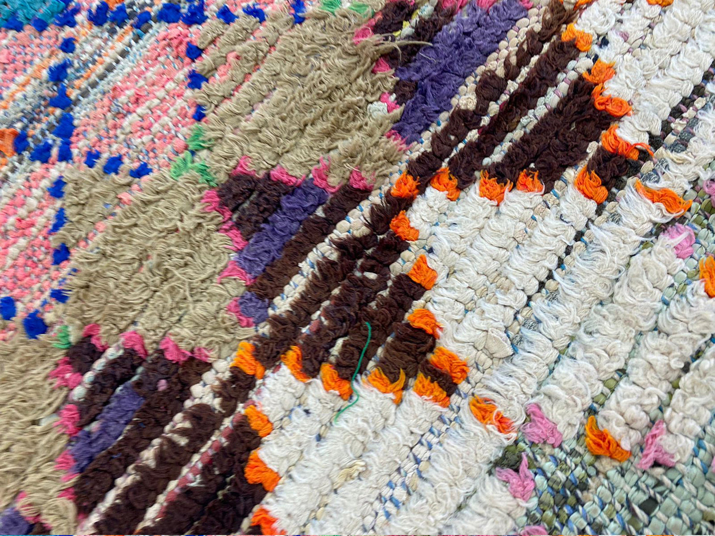 3 x 11 ft moroccan long runner, tribal berber diamond vintage colorful narrow rug.