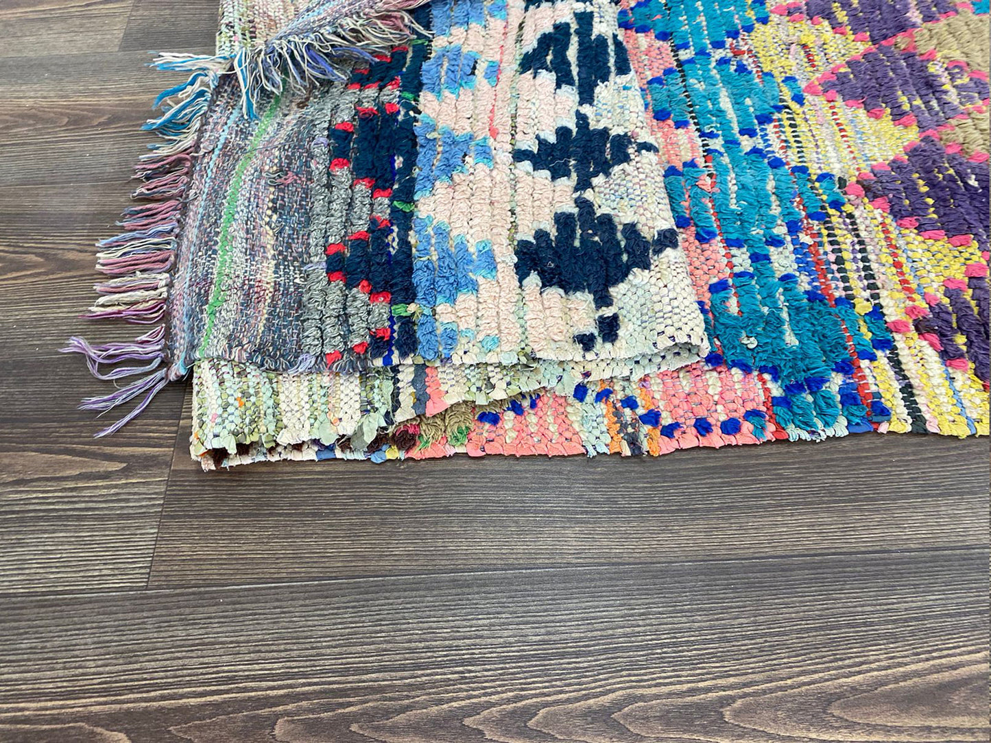 3 x 11 ft moroccan long runner, tribal berber diamond vintage colorful narrow rug.