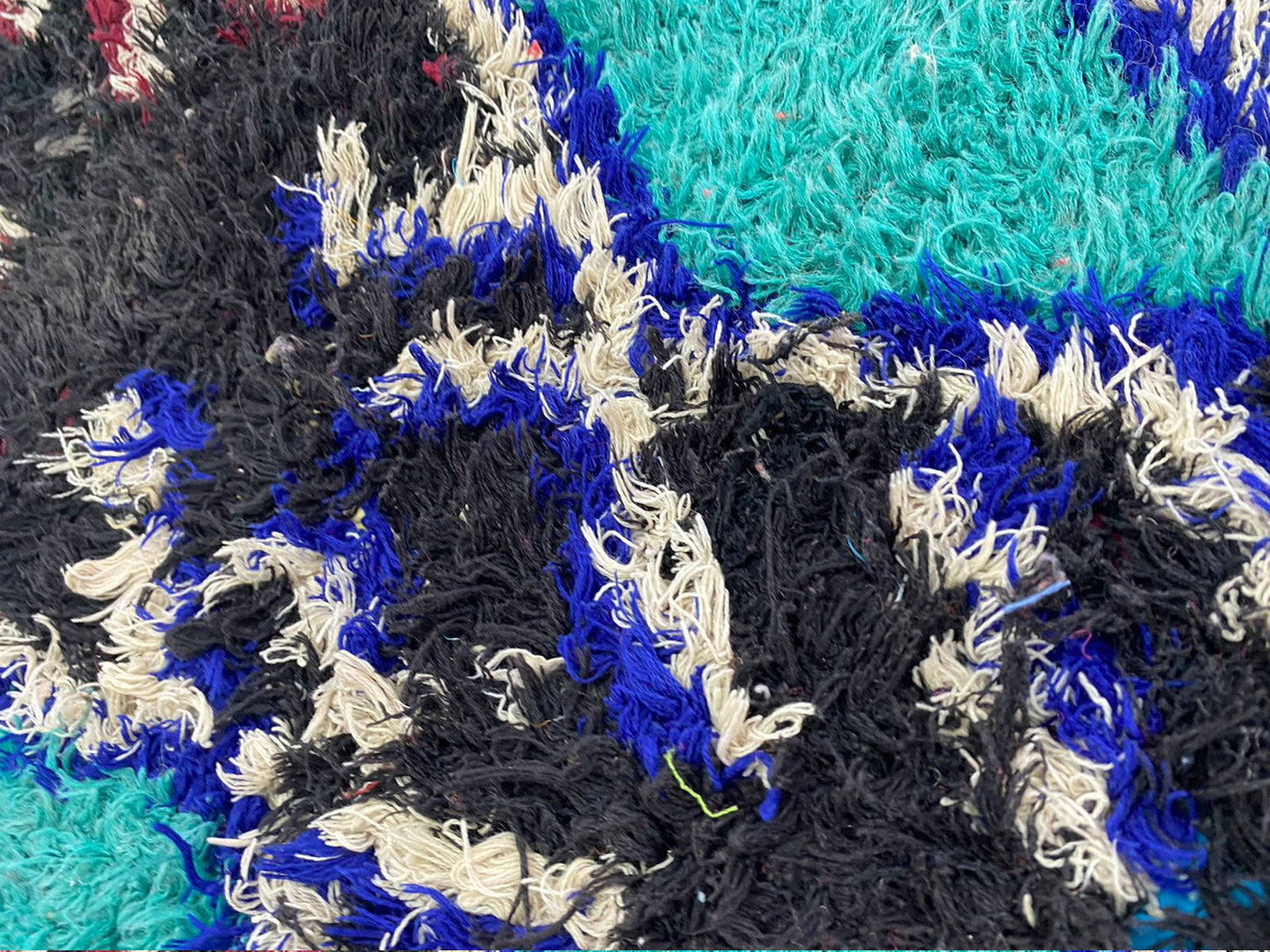 Tapis de couloir à poils longs noir de 2 pieds sur 8 pieds, tapis d'escalier berbère