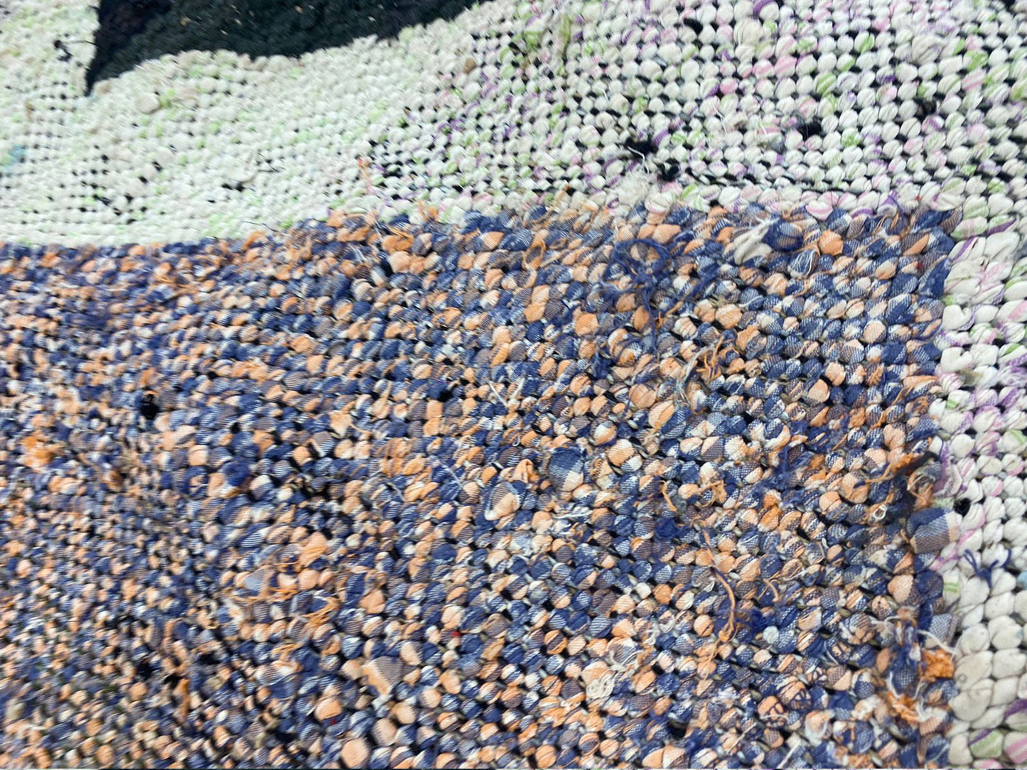 4x7 ft moroccan kilim flatweave vintage rug, tribal woven area rugs.