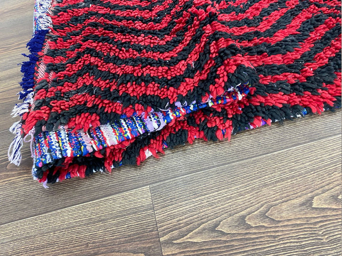 3x10 ft berber striped red and black runner rug, moroccan vintage runner rug.