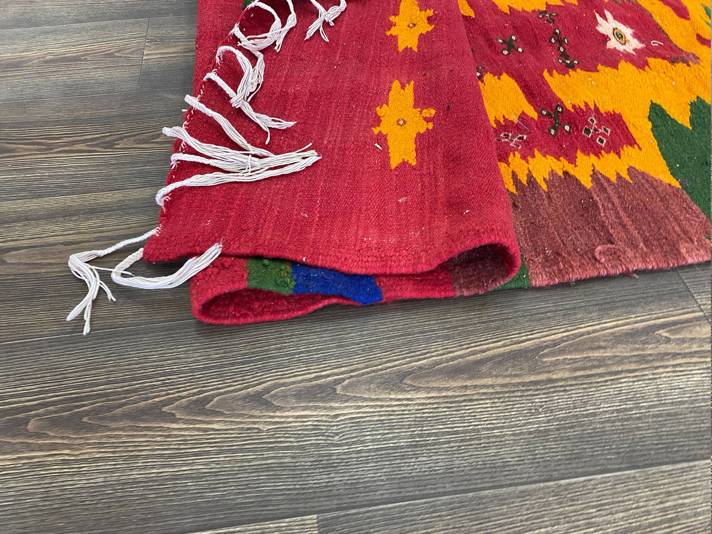 3x8 feet, Moroccan Kilim Vintage Flatweave runners Rugs, Berber narrow runner Rug.