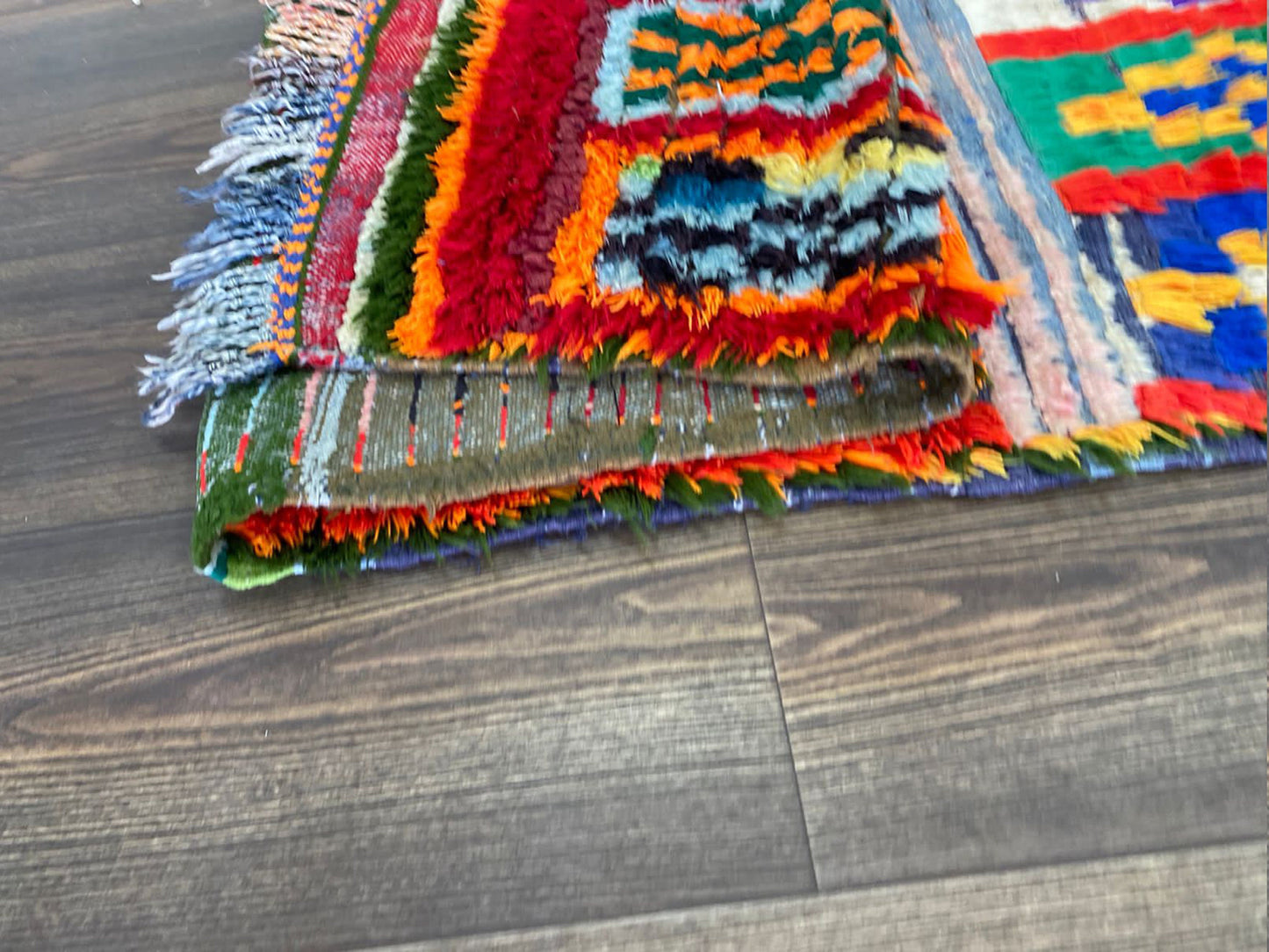 3 x 6 Ft Moroccan Grid colorful vintage Rug. Berber narrow runner Rugs.
