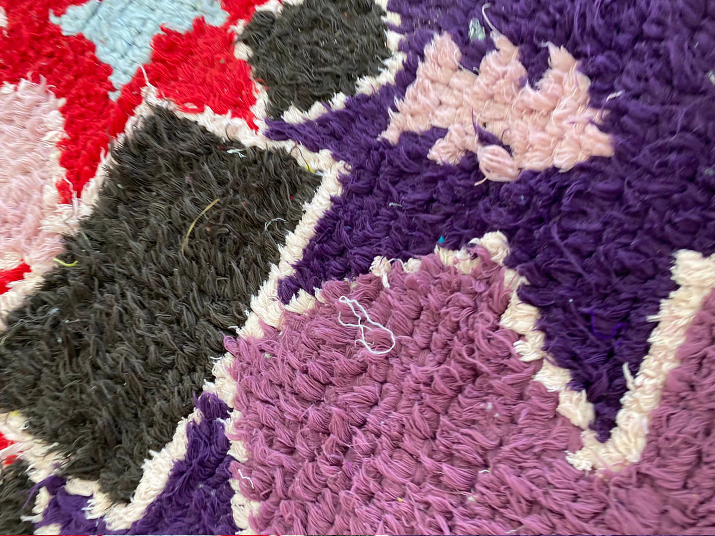 3x9 ft Moroccan vintage narrow runner rug, Berber colorful rugs.