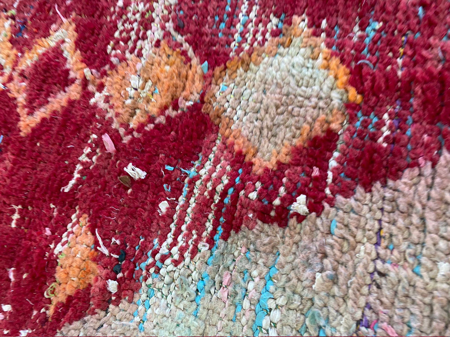 3x8 feet Unique Berber Rugs, Vintage Moroccan woolen area Rug.