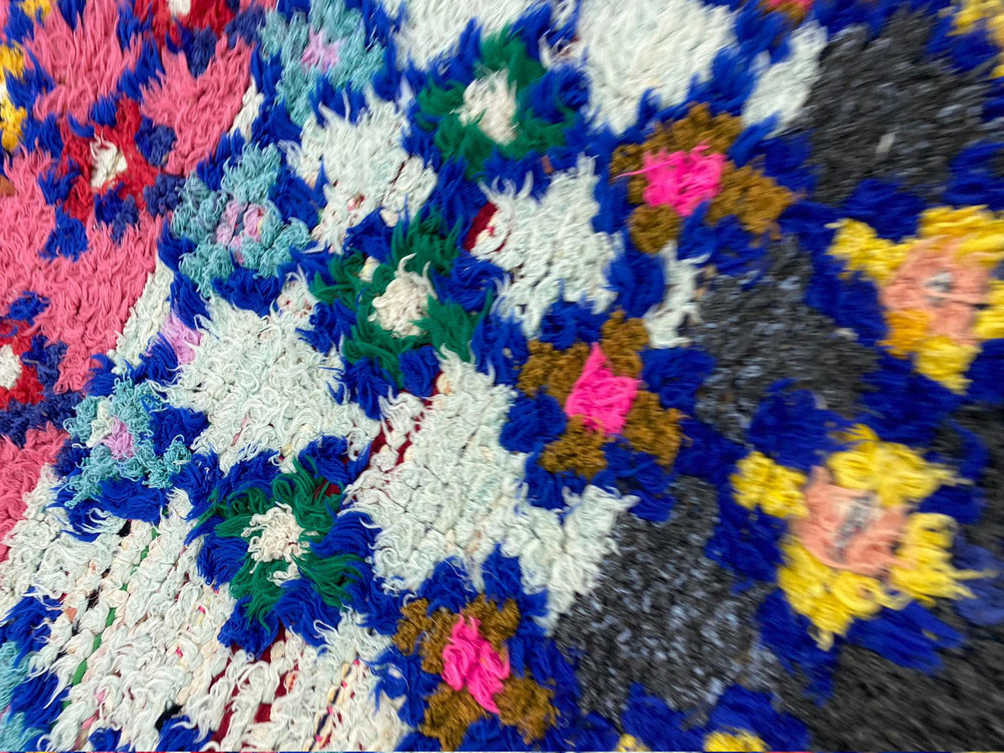 3x8 vintage Berber Diamond runner Rugs. Moroccan Colorful Shag Rug.