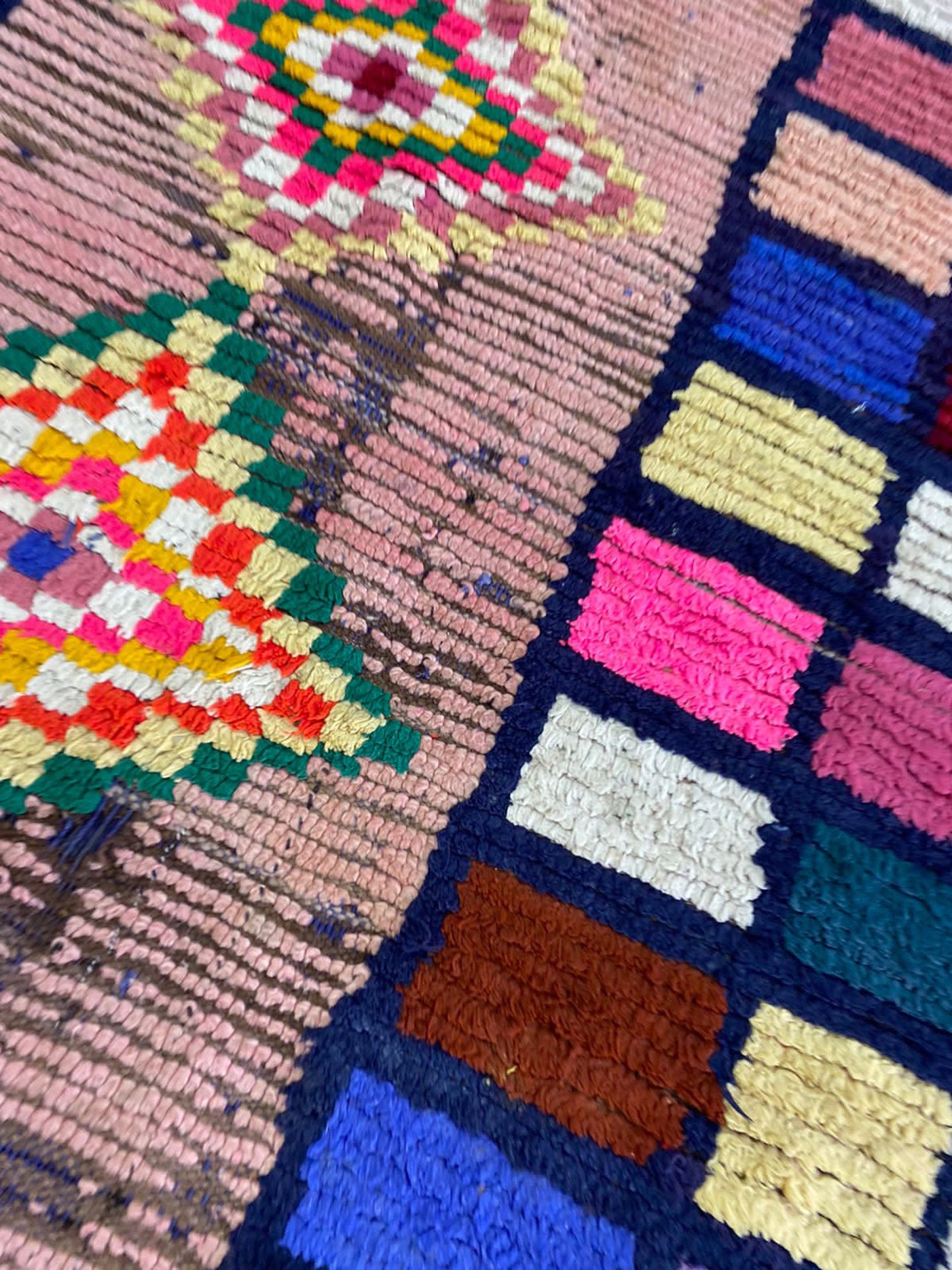 4 By 7 Ft Moroccan small area rug, Berber vintage rare Rug.