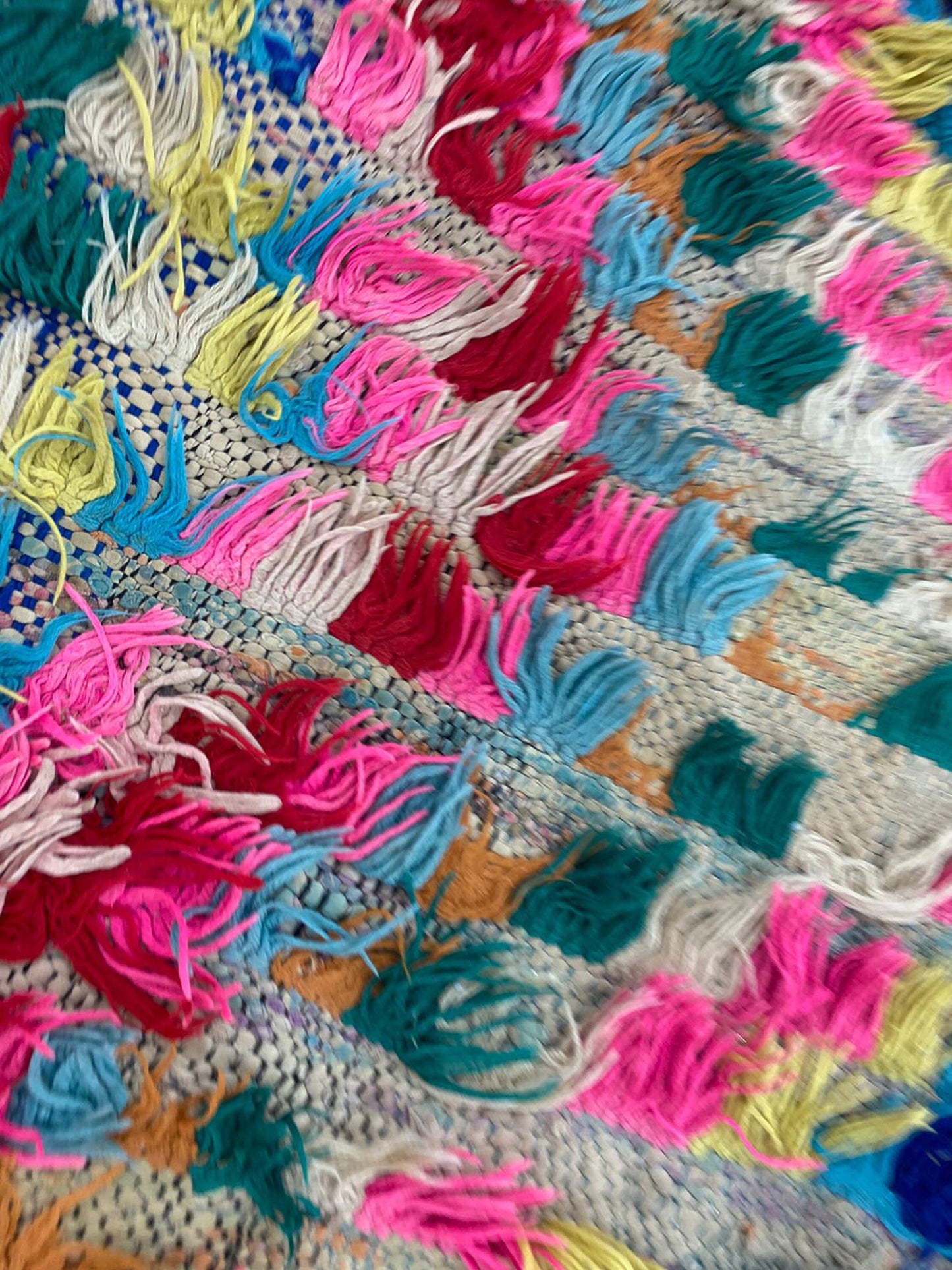 Checkered Berber chevron large Rugs, 4 x 9 Moroccan woven vintage Rug.