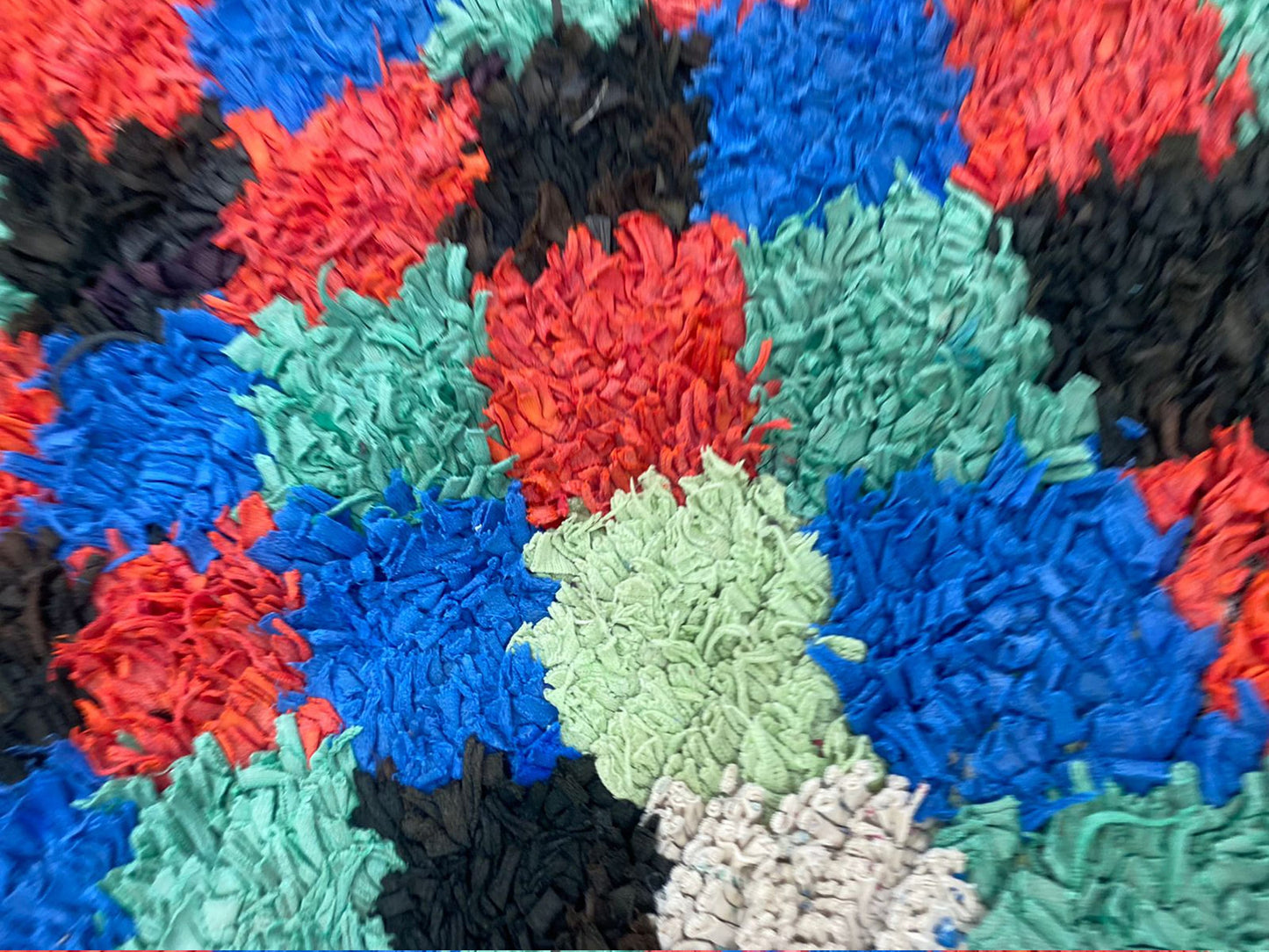 5x5 Diamond vintage Woven Colorful area Rug, Berber Moroccan Rug.
