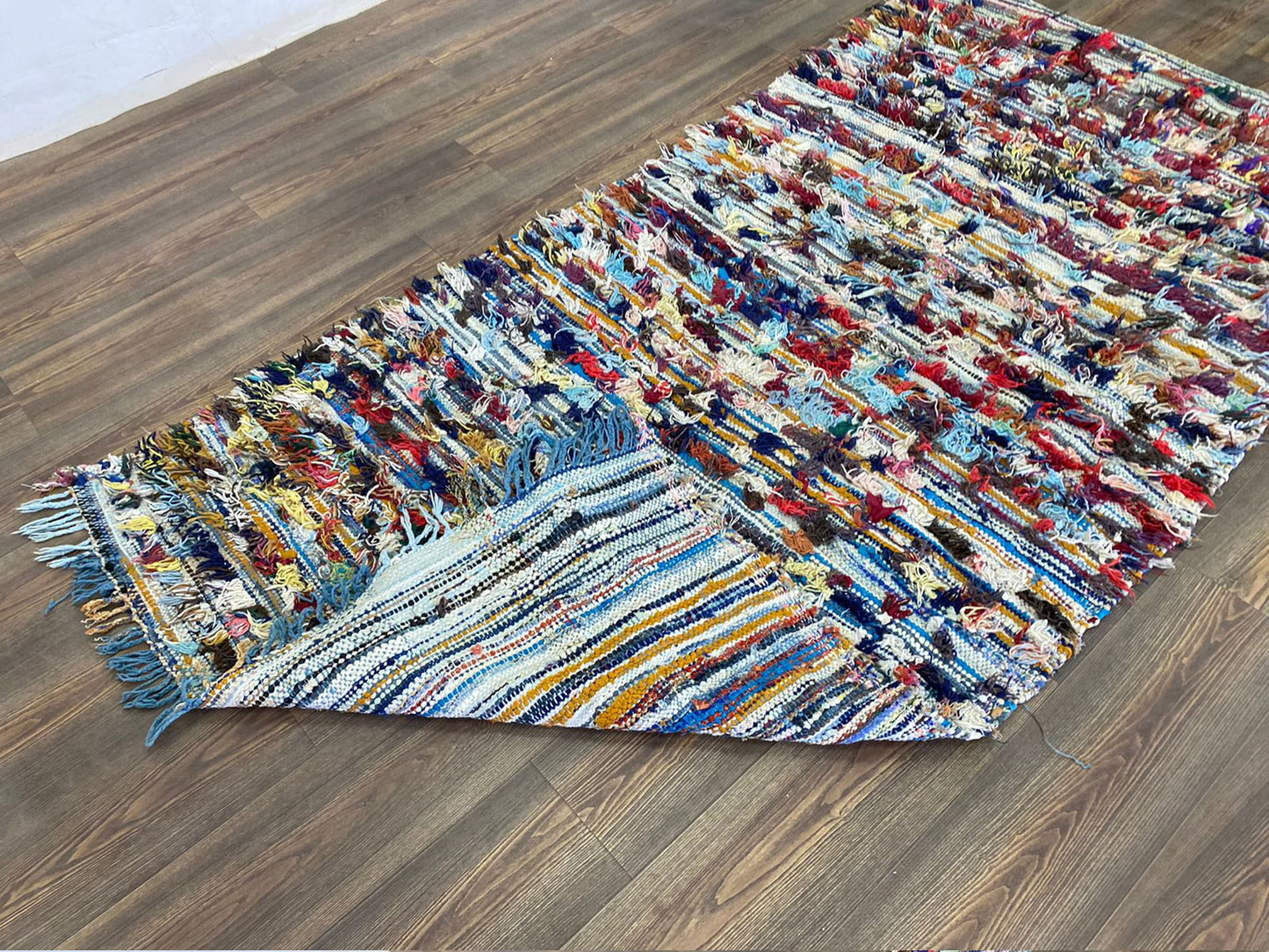 4x8 Moroccan woven Shag Vintage Berber area Rugs.