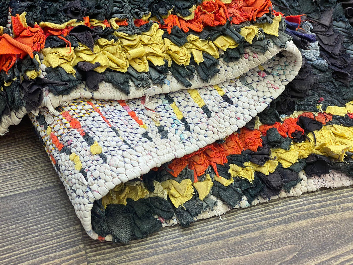 Moroccan Rug, 4x7 FT, colorful Berber Diamond Vintage Shag rugs
