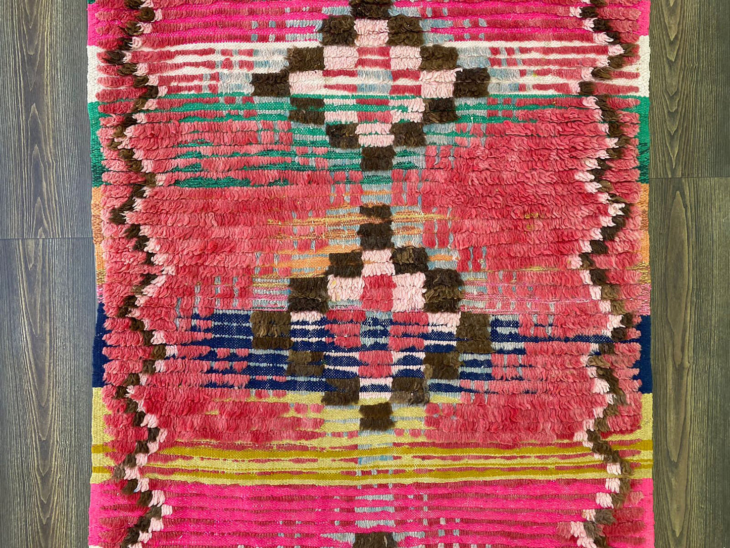 Berber - hand woven vintage faded red area Rugs, 4x7 FT - Moroccan worn Rugs.