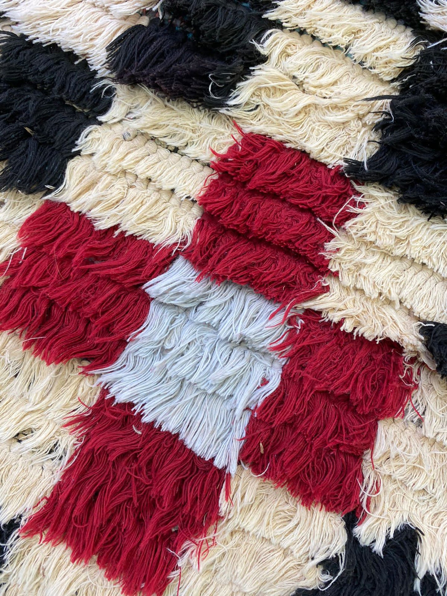 Checkerboard Chevron Moroccan long runner Rugs. 4x10 Colorful woven Vintage Berber Rug.