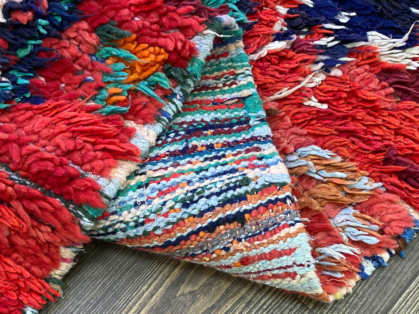 Moroccan - Berber woven red vintage area Rug, 3x8 FT, Bohemian Home Decor unique rugs.