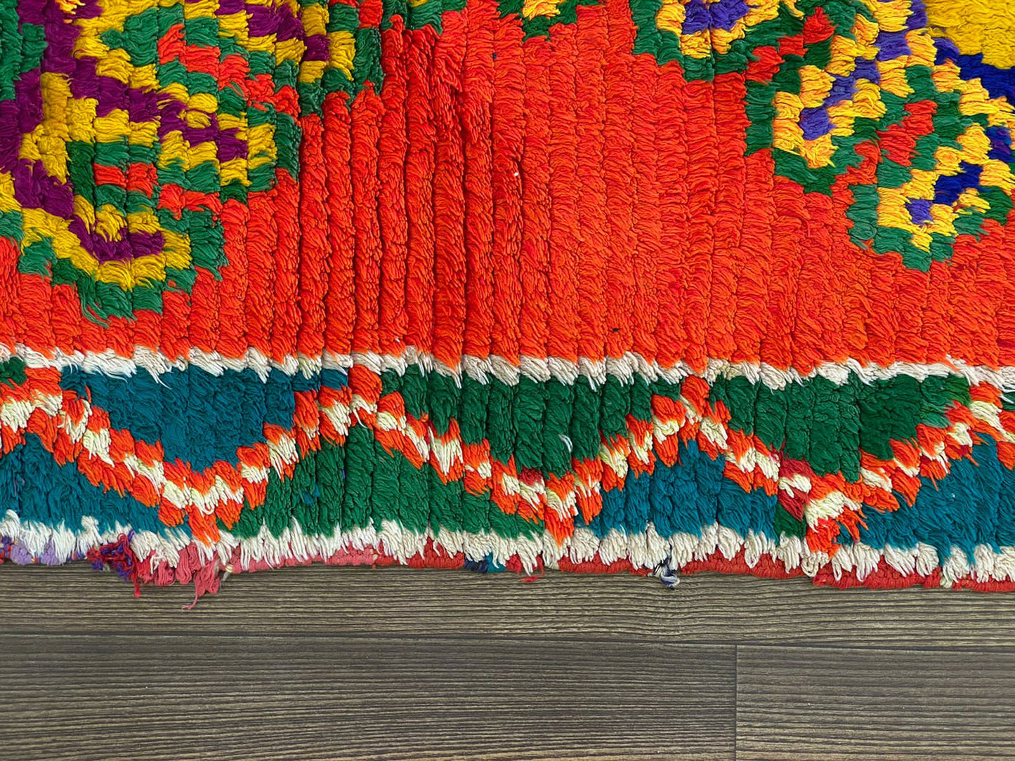 Tapis berbère tissé à la main 3x5, petits tapis shag vintage marocains.