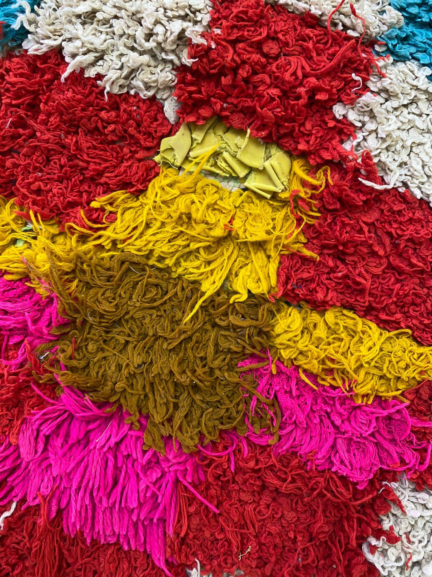 Small Berber area Rug, bohemian colorful Vintage unique Rug. Moroccan Rugs 3x6.