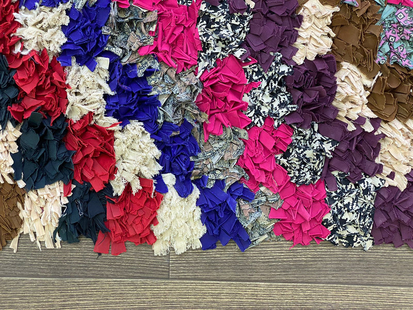 Tapis à carreaux, tapis à rayures étroites, 3x7 pieds, tapis anciens berbères tissés marocains.