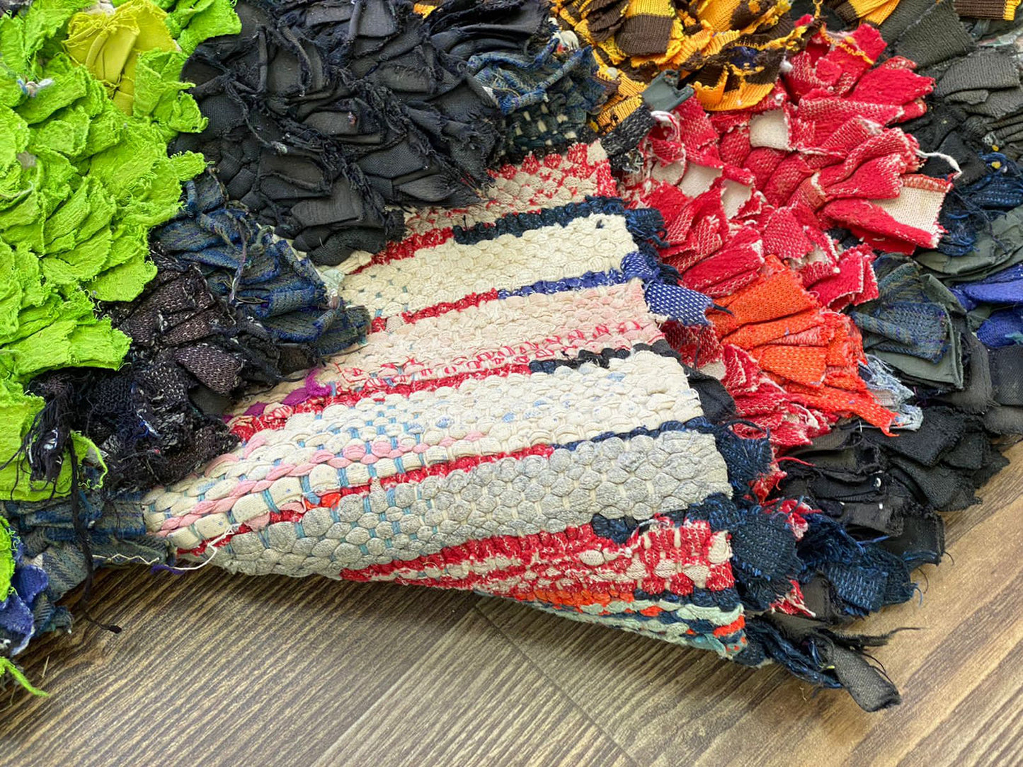 5x6 Area Colorful Diamond Boucherouite rugs, vintage Moroccan handwoven rugs, Berber unique colored Rug.