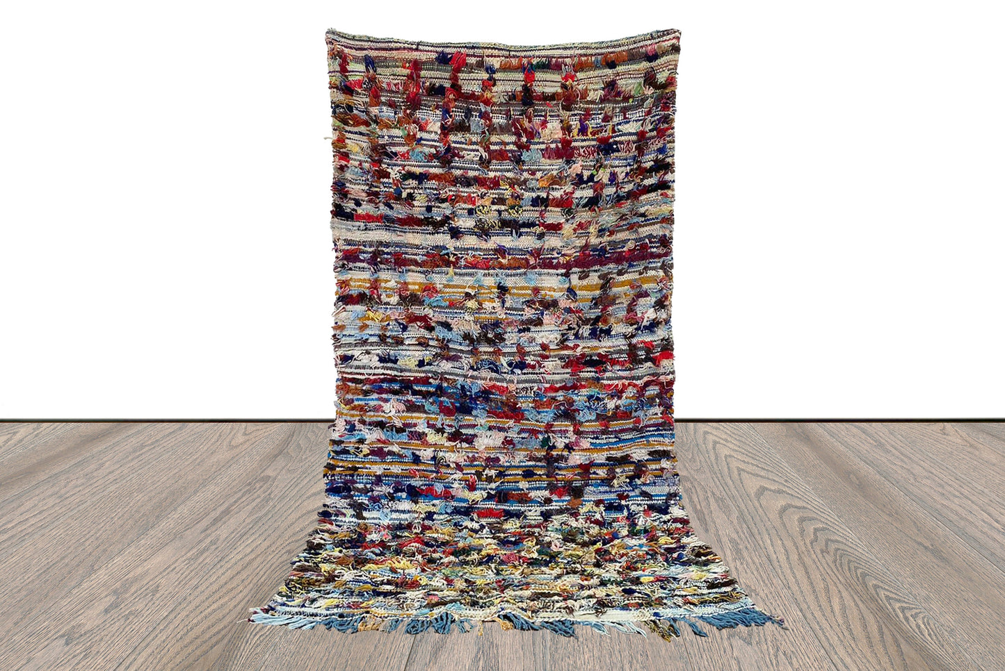 4x8 Moroccan woven Shag Vintage Berber area Rugs.