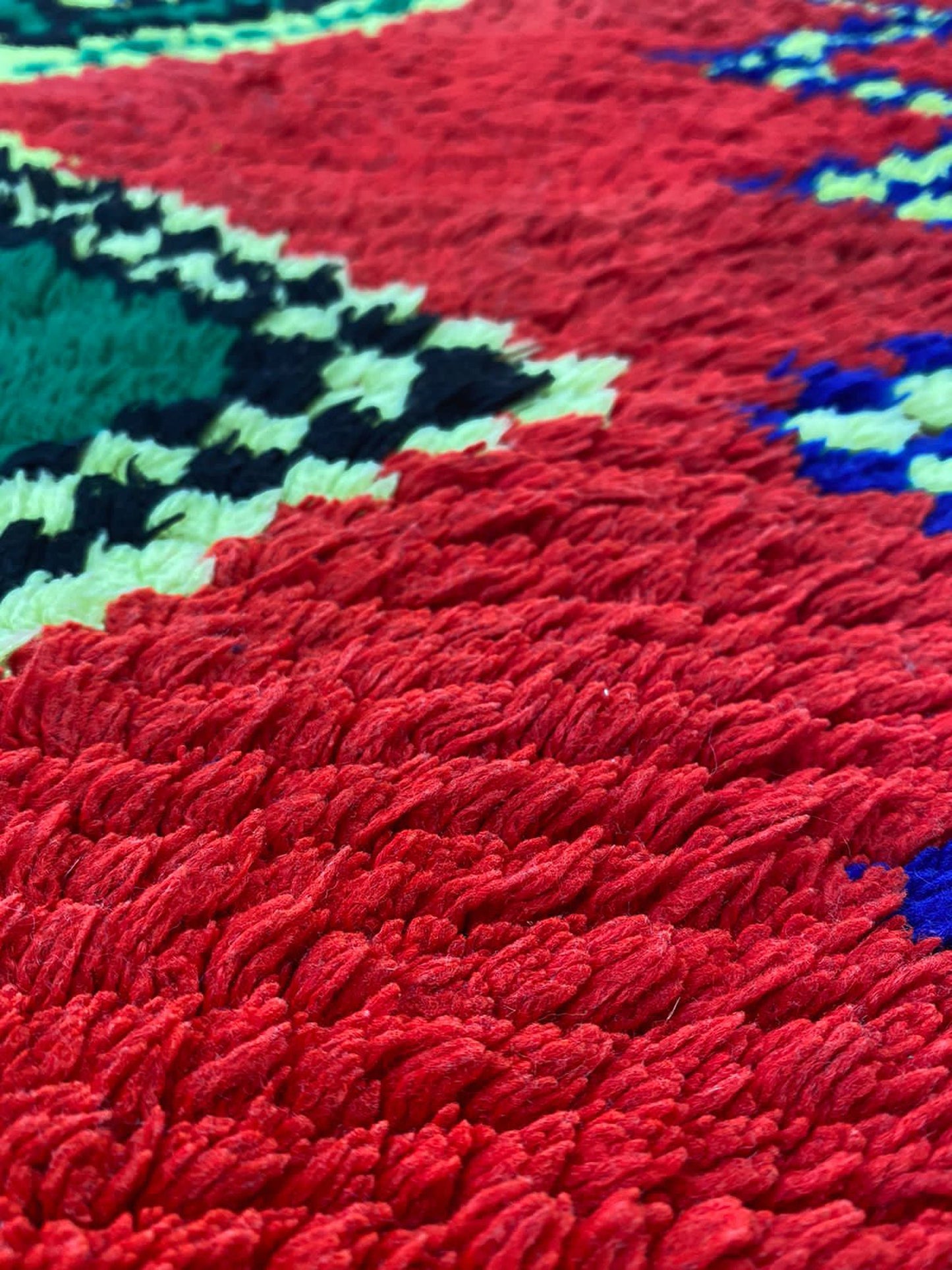 narrow small runner Rug, Moroccan Berber red Rug 2x6.