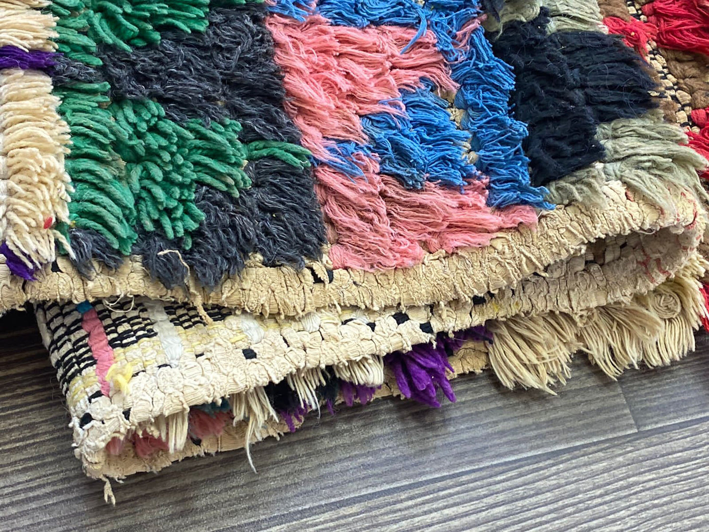 3x9 Morrocan colorful vintage runner Rug, Berber Bohemian woven Diamond Rugs.