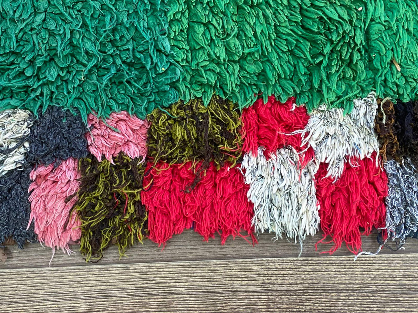 Moroccan unique runner Rugs, 3x9 Handwoven Green vintage rugs.