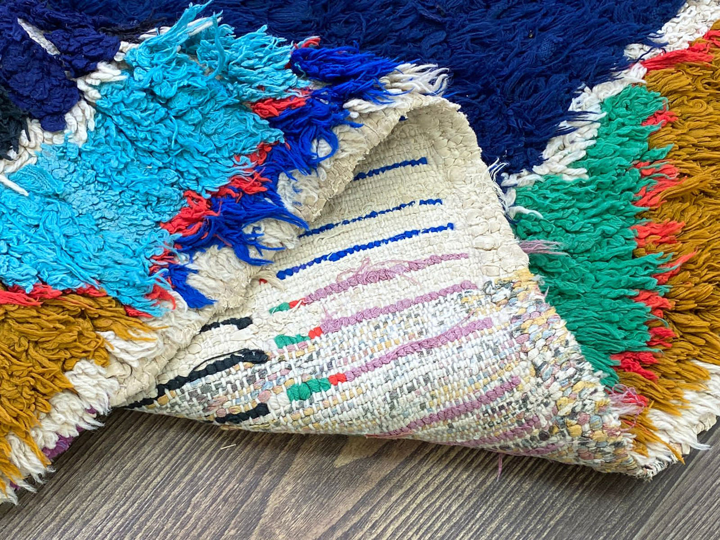 Small Berber area Rug, bohemian colorful Vintage unique Rug. Moroccan Rugs 3x6.