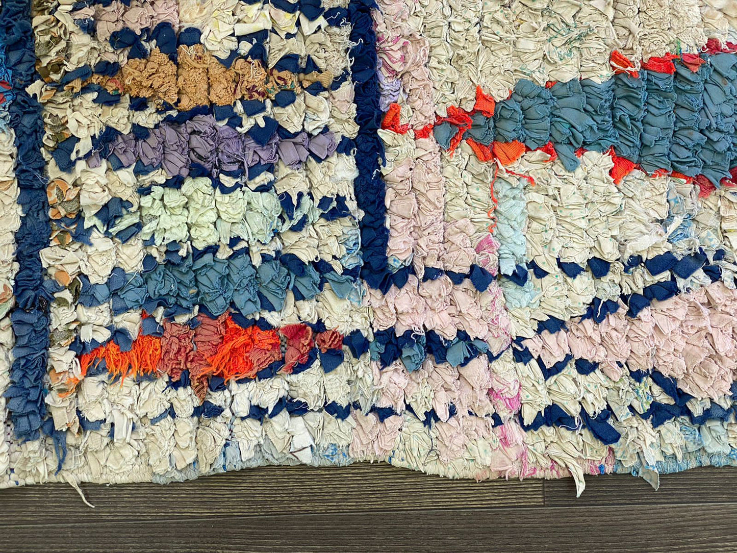 3x6 runner Boucherouite Rugs, Moroccan Berber runners shag Rug.