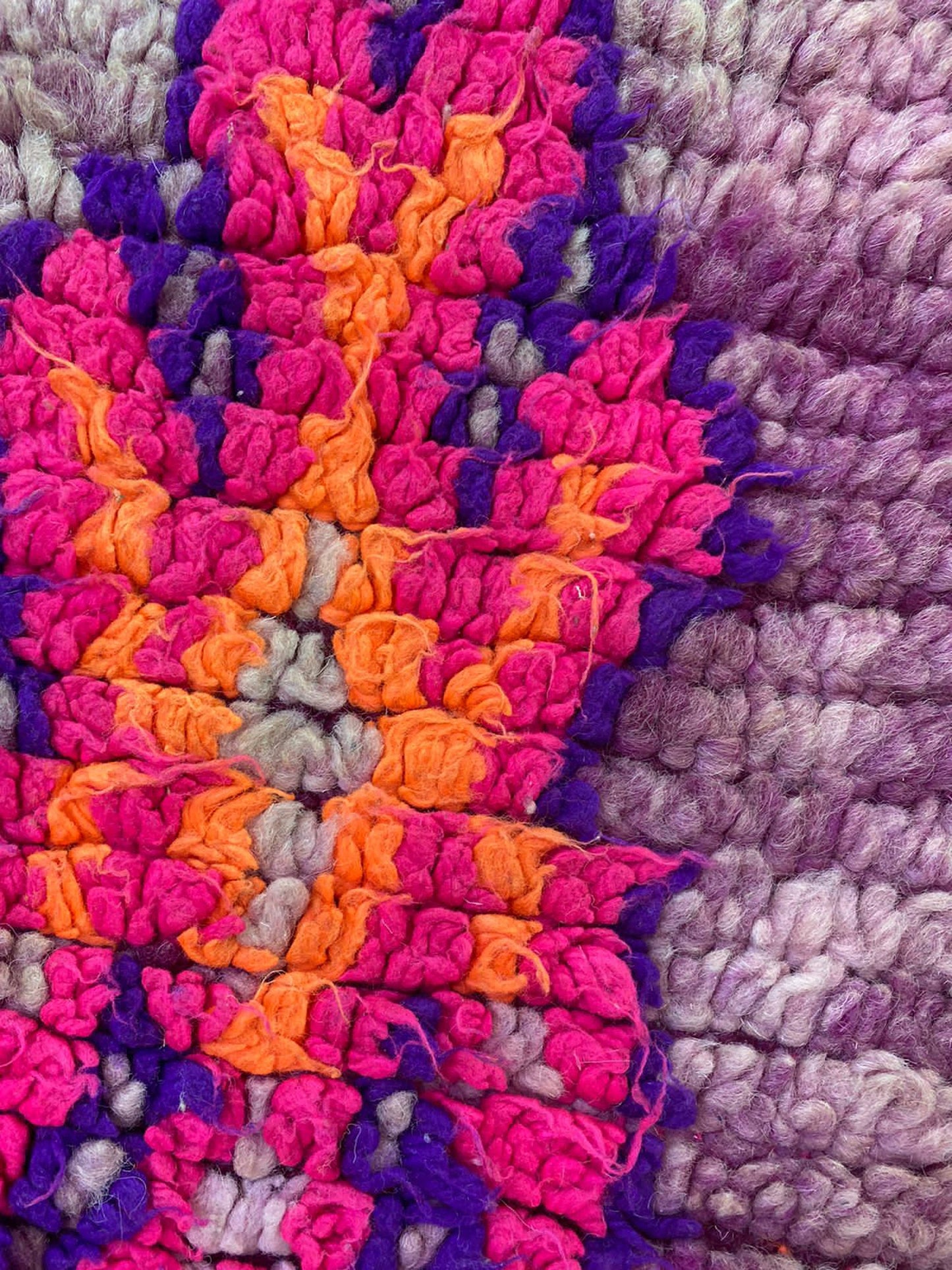 4x8 Moroccan Berber Boujaad Rugs. Vintage woven Cotton and Wool large Rug.