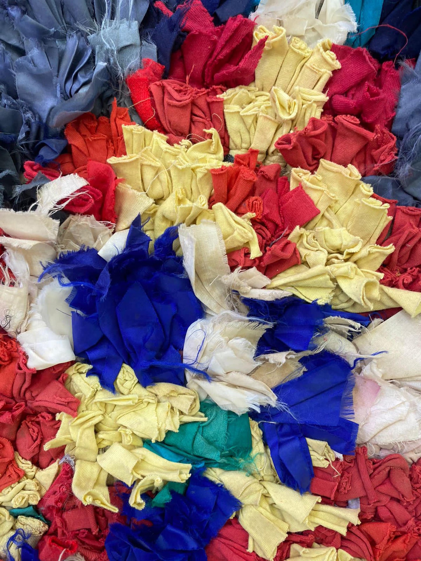 4x8 Large Boucherouite area Rugs, vintage Moroccan shag Rug.