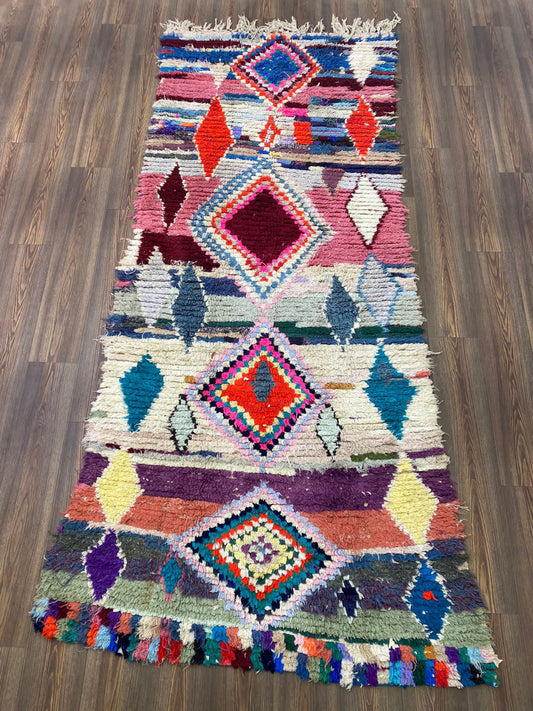 5x10 Berber Extra large Handwoven area Rug, Moroccan vintage Diamond Rug.