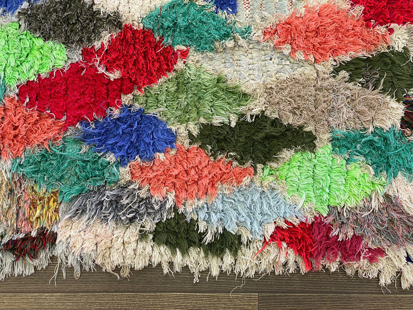 3x9 Handwoven Moroccan vintage Diamond Rugs, Berber colorful Narrow runner Rug.