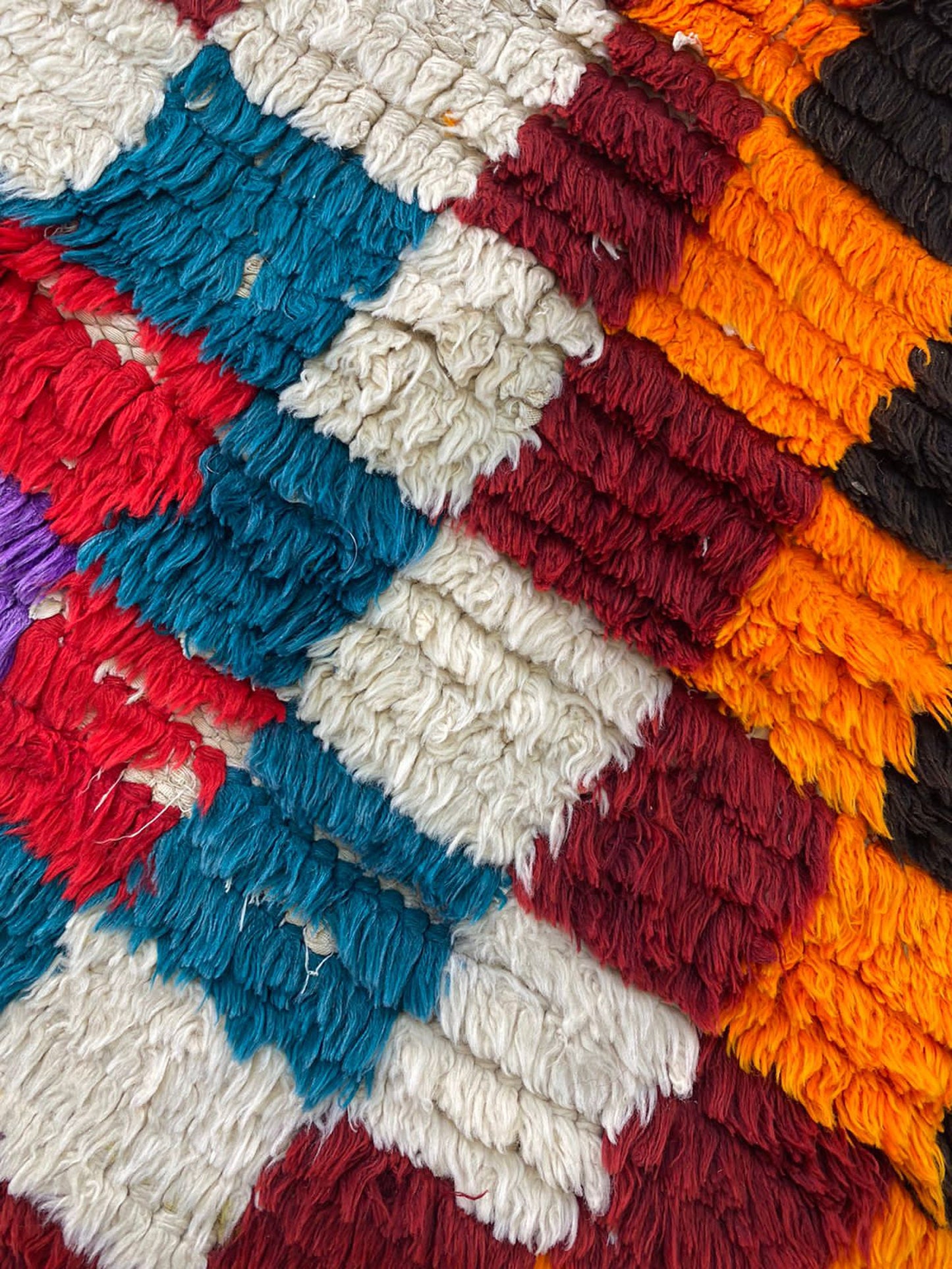 3x9 Checkered Moroccan Vintage Runner.