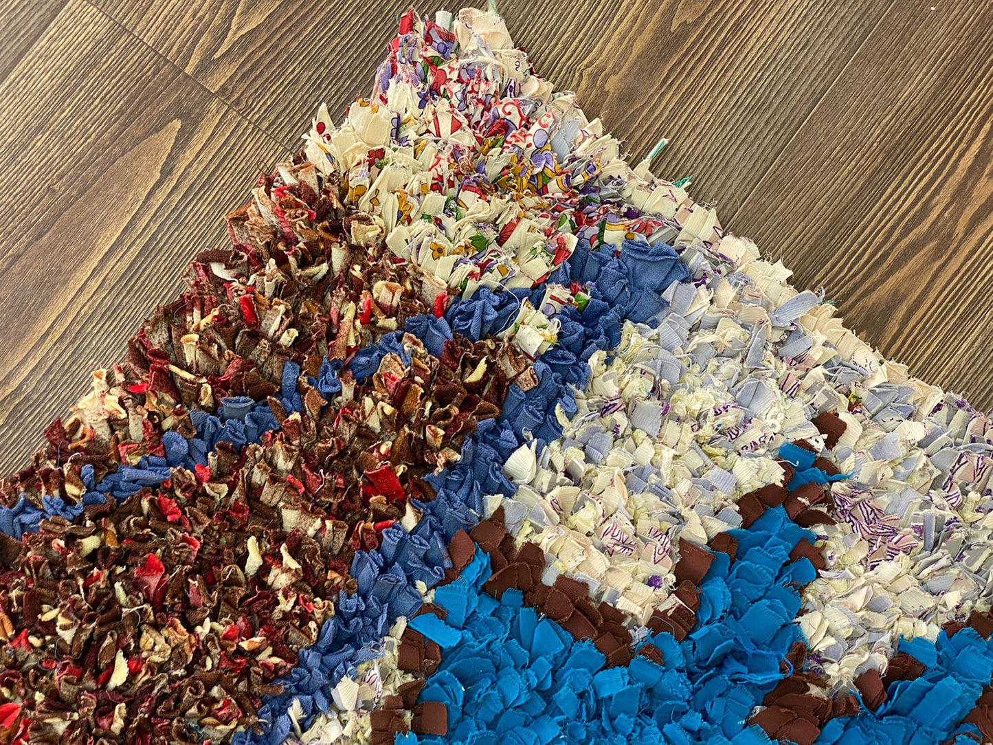 6x3 Vintage Boucherouite Moroccan Runner Rug.