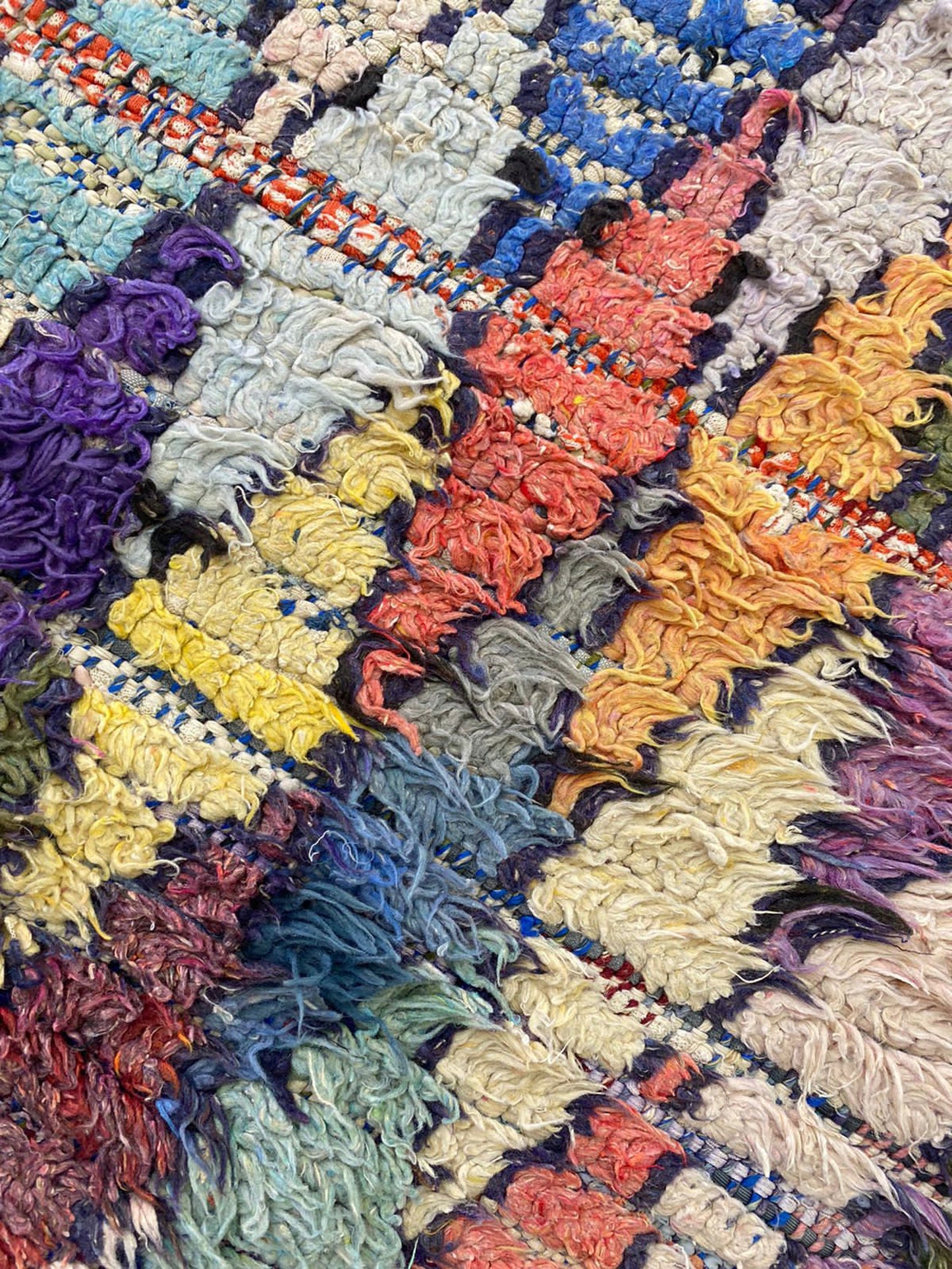 Morrocan narrow Rugs, 2x8 Vintage Diamond Colorful Runner Rug.