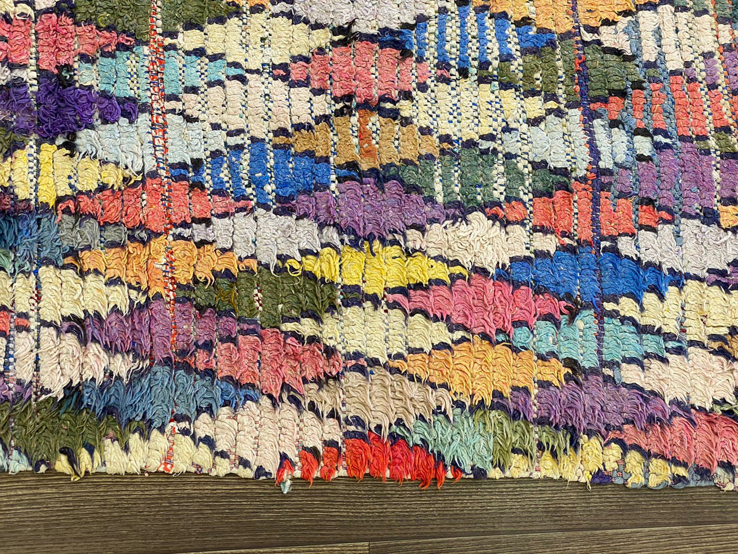 Morrocan narrow Rugs, 2x8 Vintage Diamond Colorful Runner Rug.