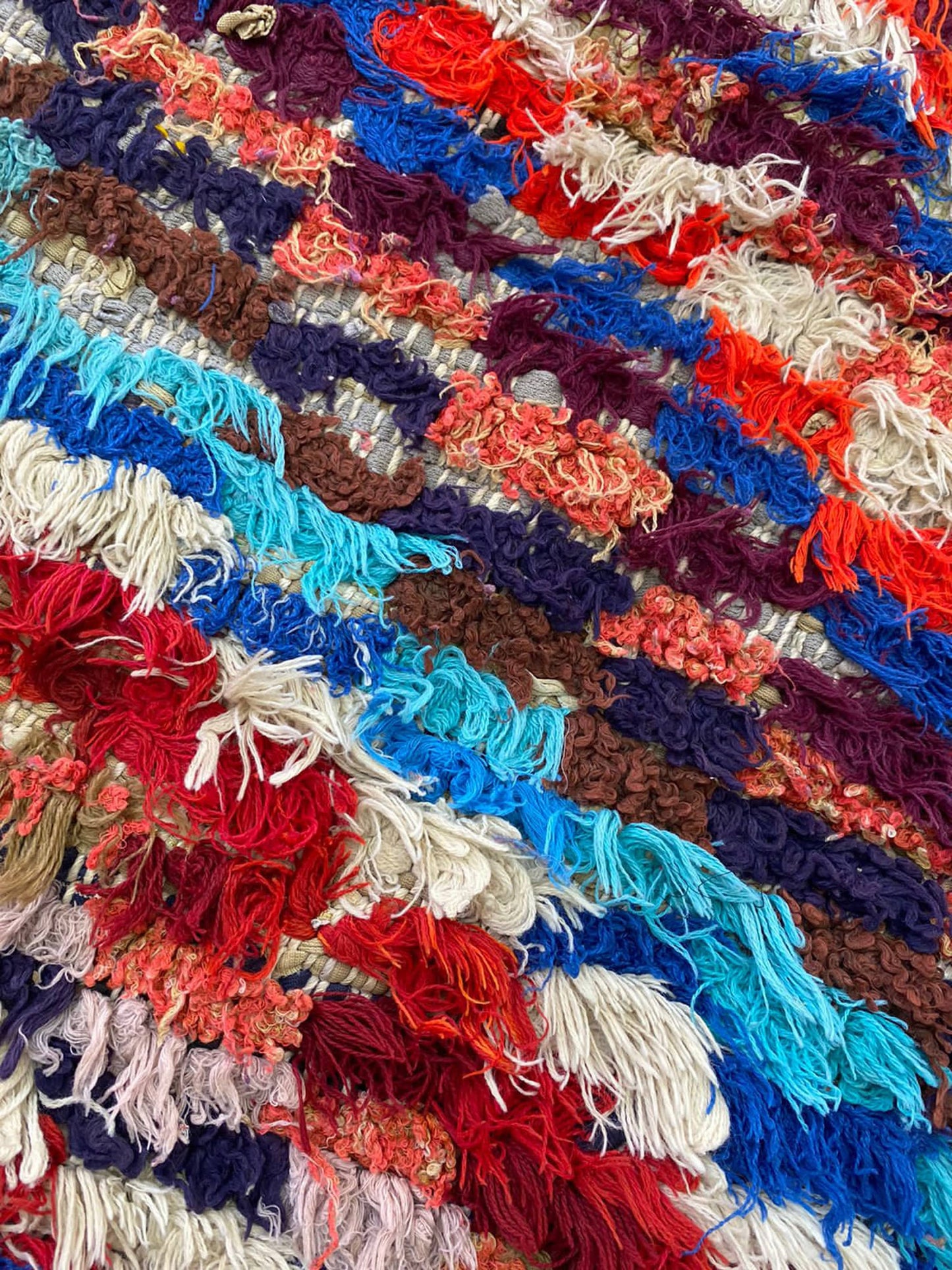 8x3 Berber Checkered Moroccan Vintage colorful runner Rug.