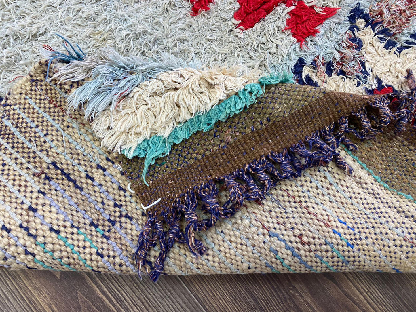 Moroccan colorful large Rugs, 3x10 Berber Vintage runner Rug.