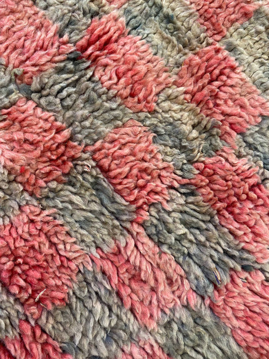 7x3 Feet Vintage Hallway Red Runner Rug.