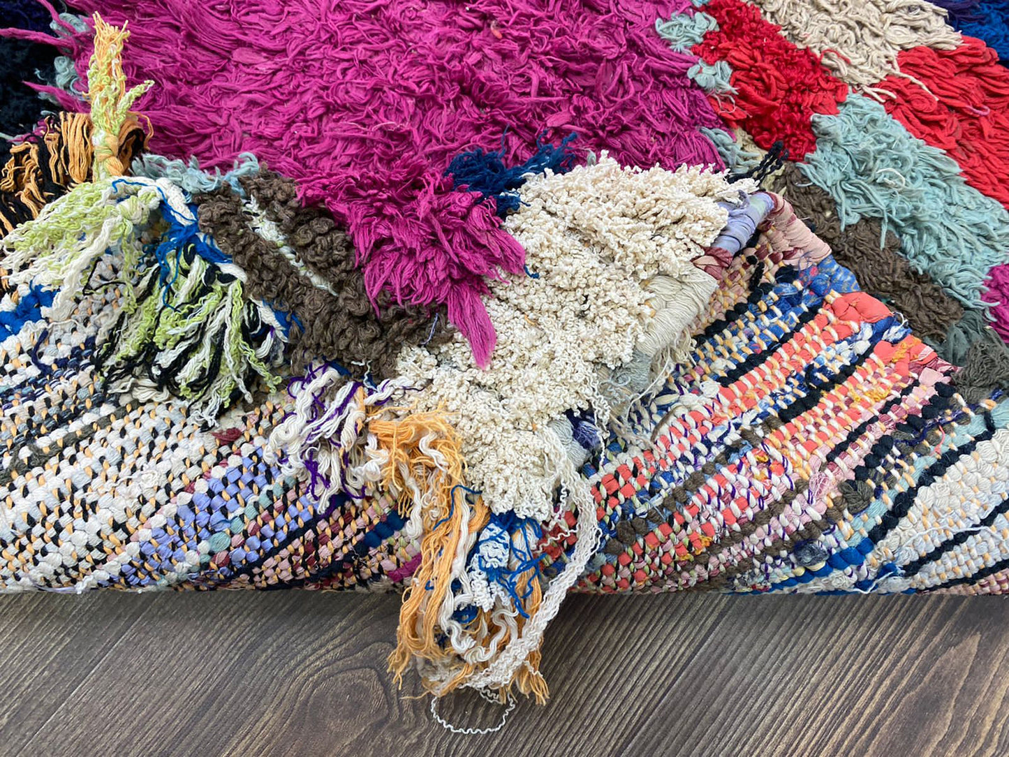 Petit tapis de couloir berbère marocain 2x5.