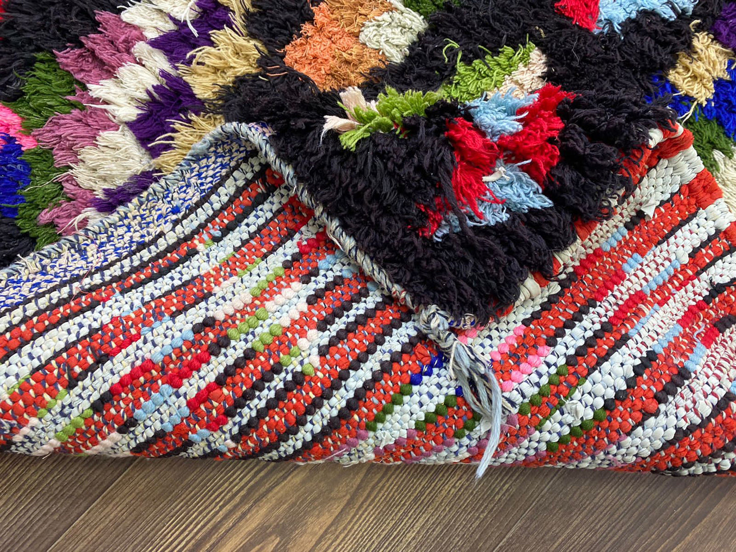 Moroccan vintage runner Rugs, 3x10 Berber tribal narrow Rug.
