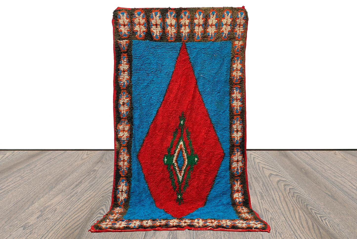4x9 Moroccan rug, large area Rug, Berber vintage Rug.