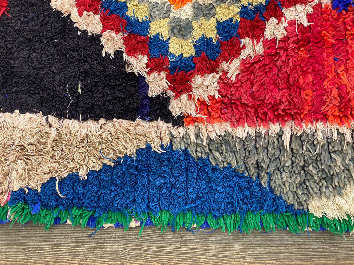 3x8 Colorful Moroccan runner Rugs, Handwoven Vintage Berber Rug.