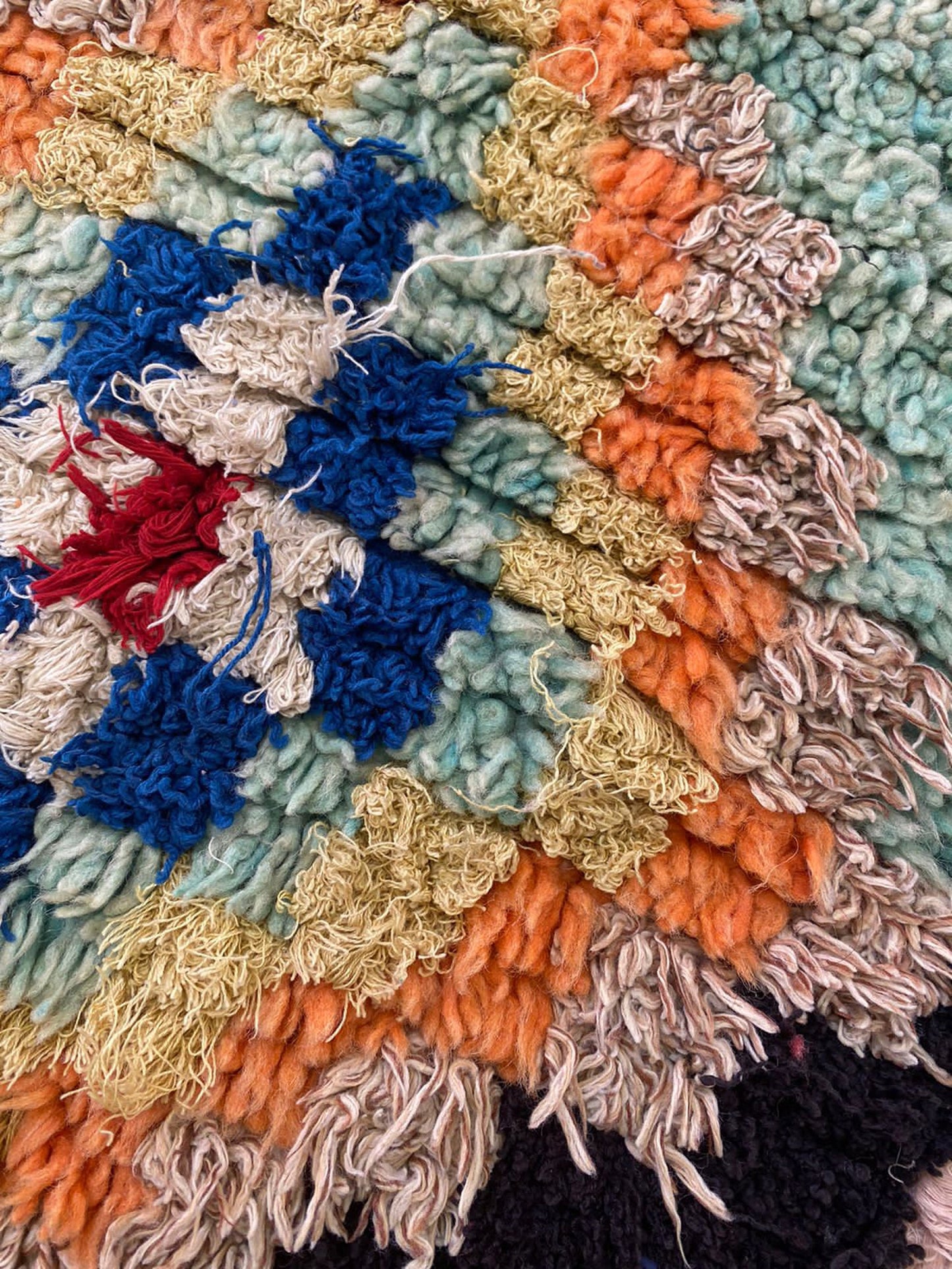 3x8 Colorful Moroccan runner Rugs, Handwoven Vintage Berber Rug.