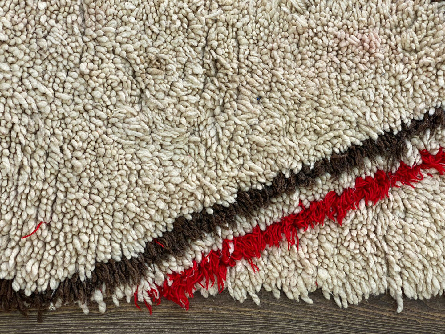 Vintage tan runner Rug, 3x7 Moroccan Berber narrow Rugs.