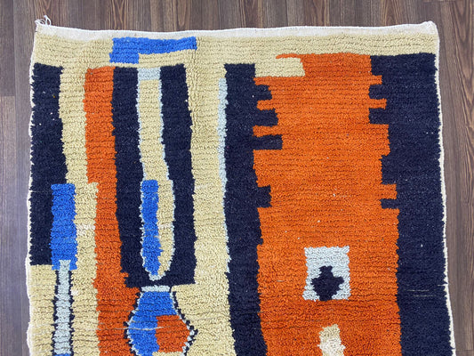 Authentic Moroccan Rug | Handwoven Berber Carpet | Vintage Moroccan Wool Rug | Bohemian Home Decor | Large Area Rug | Moroccan Style Rug