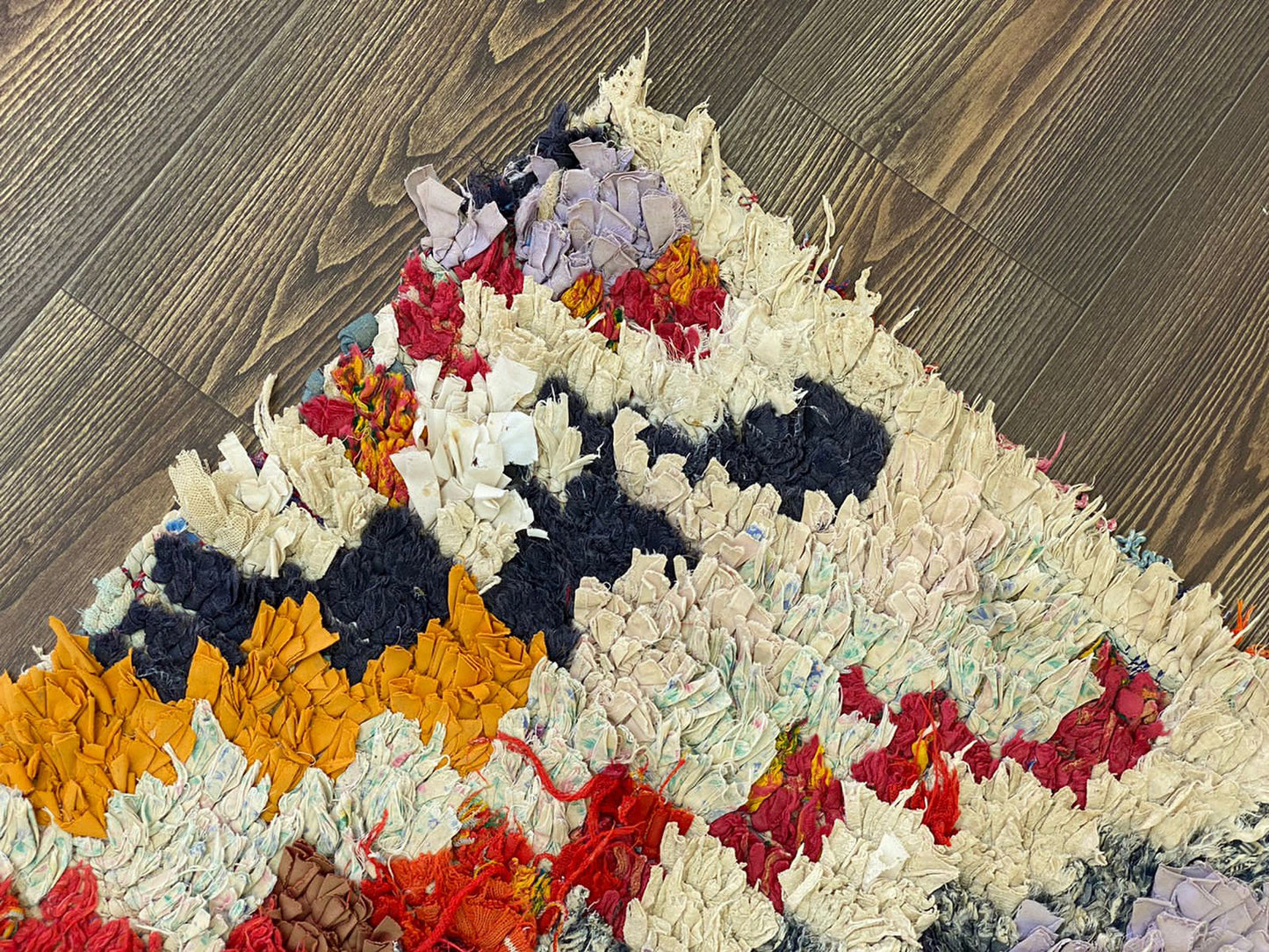 8x3 Feet Squire Boucherouite Vintage Rug Runner.